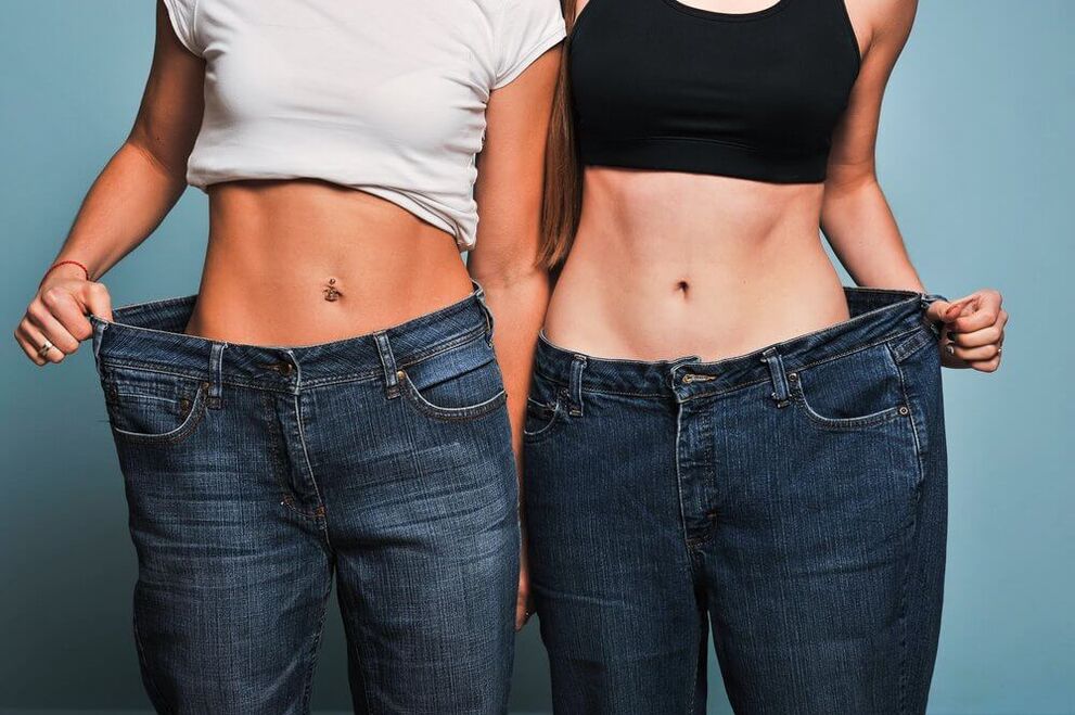 Dengan berdiet dan berolahraga, gadis-gadis itu kehilangan berat badan dalam sebulan